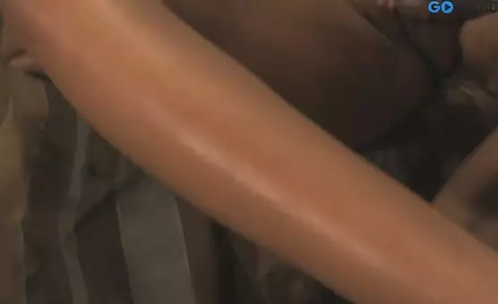 Ebony Spreading the Ass for BBC