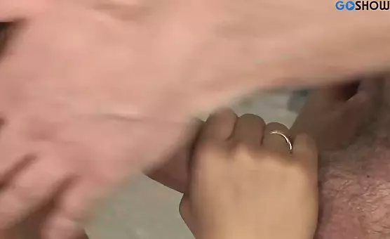 Brunette Fucks Him in Shameless Blowjob Scene
